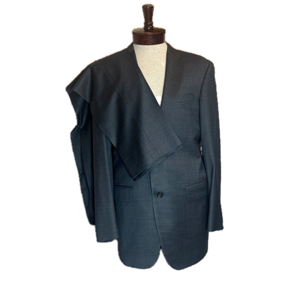 Samuelsohn Wool Suit‎ Performance Super 130s Gray US Sz 40 W36x33 Canada